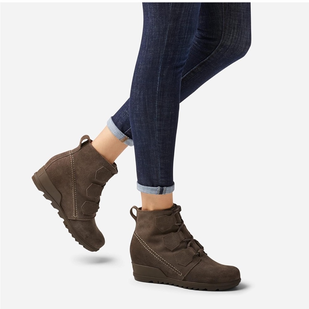 Sorel Lace Up Suede Booties